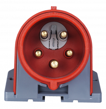 Preview: CEE Wandstecker 5x16A IP44 mit Phasenwender